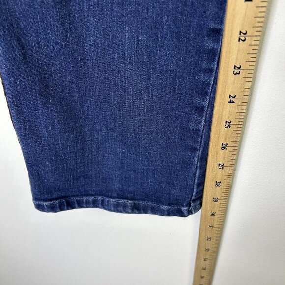 J Mclaughlin High Rise Jeans Womens Size 6 Demi Boot Side Stripe - Picture 6 of 10